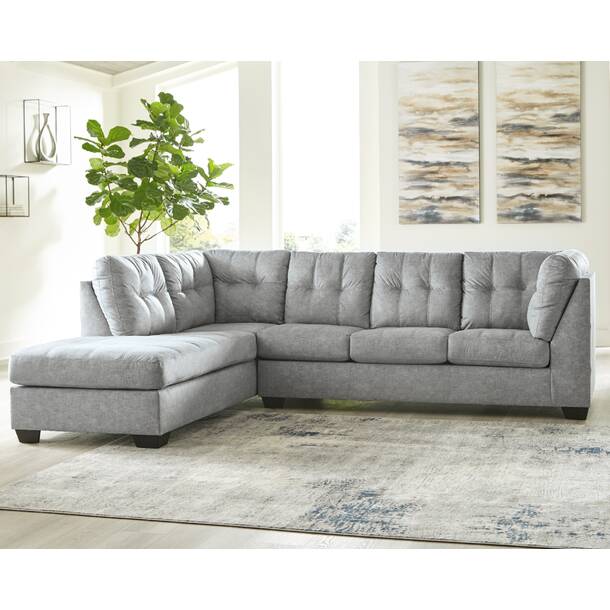 Benchcraft Dellara 2 - Piece Upholstered Sectional & Reviews | Wayfair